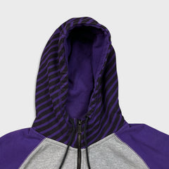 Nike Air Hoodie Mens Large Gray Sportswear Swoosh Full Zip Hooded Sweater