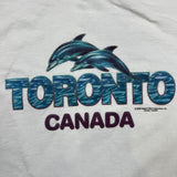 Vintage 2000 Toronto Canada Dolphin T Shirt Mens Medium White Animal Graphic Tee
