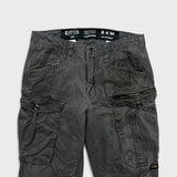 G-Star Raw Pants Mens 30x27 Gray Rovic Zip Straight Utility Cargo Casual