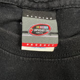 Vintage Y2K NASCAR Racing T Shirt Mens Large Black Sportswear Graphic Faded Tee