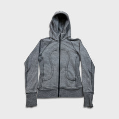 Lululemon Scuba Hoodie Womens Size 4 Gray Full Zip Sports Hooded Sweater