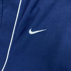Vintage Y2K Nike Sportswear Fleece Mens XL Blue Swoosh Therma Fit Pullover Jacket