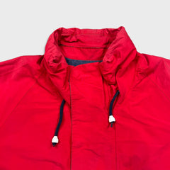 Vintage 90s Nautica Jacket Mens XL Red Full Zip Faded Outdoor Heavy Coat