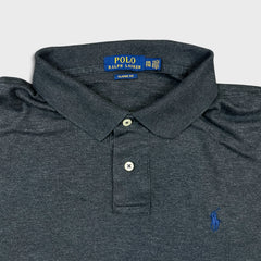 Polo Ralph Lauren Shirt Mens 2XL Gray Pony Cotton Casual Preppy Short Sleeve