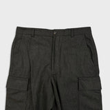 Harry Rosen Dress Pants Mens 32x30 Brown Wool Cargo Utility Trousers Tailored