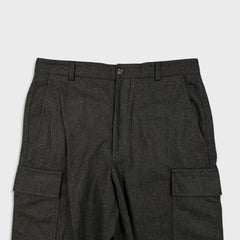 Harry Rosen Dress Pants Mens 32x30 Brown Wool Cargo Utility Trousers Tailored