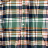Polo Ralph Lauren Plaid Shirt Mens XL Green Button Up Preppy Long Sleeve