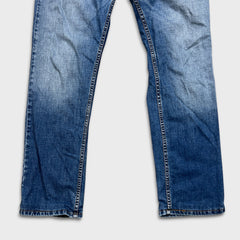 Levi's 511 Jeans Mens 36x30 Blue Slim Fit Mid Rise Medium Wash Faded Denim Pants