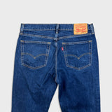 Levi's 516 Jeans Mens 34x31 Blue Slim Straight Leg Stretch Medium Wash Denim Pants