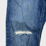 Levi's 501 Jeans Mens 32x31 Blue Original Fit Straight Distress Medium Wash Denim Pants