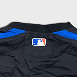 Vintage Majestic New York Mets Jacket Mens XL Black MLB Baseball 1/4 Zip 90s Pullover
