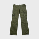 Dickies Pants Womens 32x31 Green Relaxed Faded Workwear Straight Leg Cargo