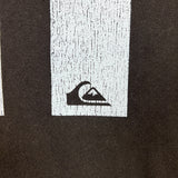 Vintage Y2K Quiksilver T Shirt Mens Large Brown HI Mountain Logo Faded Outdoor Graphic Tee