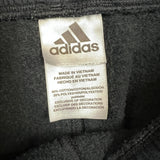 Vintage Y2K Adidas Sweatpants Mens Large Black 3 Stripes Spell Out Taper Leg Jogger