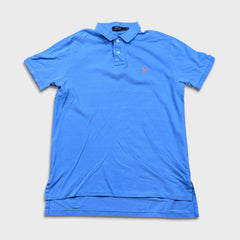 Polo Ralph Lauren Shirt Mens Large Blue Pony Casual Preppy Short Sleeve