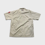 Vintage Tommy Hilfiger Shirt Mens Large Beige Tommy Jeans 90s Button Up Preppy