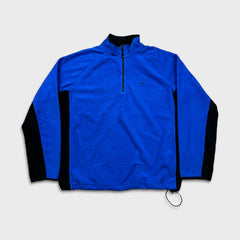 Nautica Fleece Mens 2XL Blue 1/4 Zip Outdoor Pullover Jacket