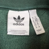 Adidas Originals Sweatshirt Mens Medium Green Crest Logo Pullover Crewneck
