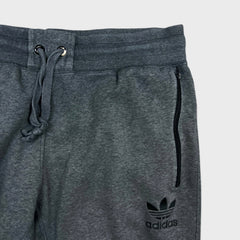 Adidas Originals Sweatpants Mens Large Gray Trefoil Taper Leg Jogger