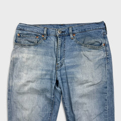 Levi's 511 Jean Mens 34x32 Blue Slim Fit Mid Rise Light Wash Stretch Denim Pants
