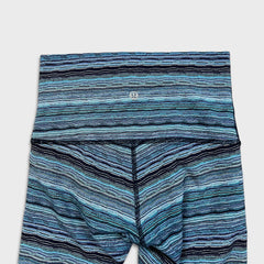 Lululemon Wunder Under Crop Hi Rise Womens Size 4 Space Dye Twist Yoga Leggings