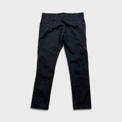 Dickies Pants Mens 34x28 Black Skinny Straight Workwear Casual Chino Trousers