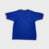 Vintage 90s Gap T Shirt Mens Small Blue USA Blank Ringer Short Sleeve Tee