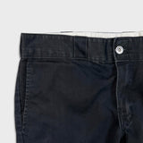 Dickies Pants Mens 34x28 Black Skinny Straight Workwear Casual Chino Trousers