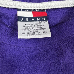 Vintage 90s Tommy Hilfiger Fleece Mens Small Purple Tommy Jeans Jacket