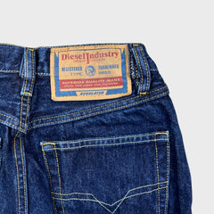 Vintage 90s Diesel Bold Flare Jeans Womens 26x30 Blue Dark Wash Pants