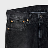 Levi's 511 Jeans Mens 32x30 Black Slim Fit Straight Leg Stretch Faded Mid Rise Denim Pants
