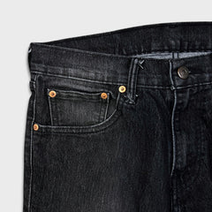 Levi's 511 Jeans Mens 32x30 Black Slim Fit Straight Leg Stretch Faded Mid Rise Denim Pants