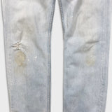 Vintage 90s Levis 501 Jeans Womens 29x31 Original Straight Light Wash Distressed Denim Pants