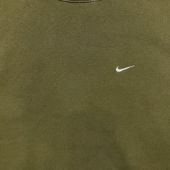Vintage Y2K Nike Sportswear Sweatshirt Mens Large Green USA Faded Pullover