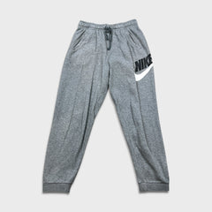 Nike Sportswear Sweatpants Mens Medium Gray Graphic Swoosh Spell Out Jogger