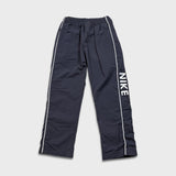 Nike Sportswear Track Pants Mens Medium Gray Swoosh Straight Leg Athletic