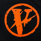 VLONE x Fragment Design T Shirt Mens Medium Black Lightning Bolt Staple Tee