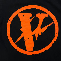 VLONE x Fragment Design T Shirt Mens Medium Black Lightning Bolt Staple Tee