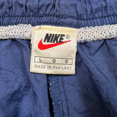 Vintage 90s Nike Sportswear Shorts Mens Large Blue Swoosh Pocketed
