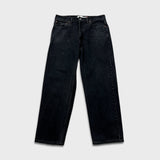 Vintage Y2K Levi's 550 Jeans Mens 33x30 Black Relaxed Fit Dark Wash Baggy Faded Denim Pants