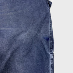 Dickies Pants Mens 36x32 Blue Faded Wash Carpenter Hammerloop Workwear Canvas Pants