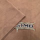 Vintage 90s Mossimo T Shirt Mens Medium Brown Faded Single Stitch Distressed Tee