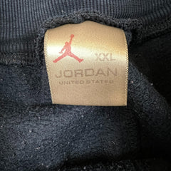 Vintage Nike Jordan Flight Sweatpants Mens 2XL Black Y2K Sportswear Straight Jogger
