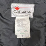 Vintage 90s Ontario Lottery Leather Jacket Mens Medium Black OLG Letterman Varsity