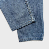 Levi's 550 Jeans Mens 30x27 Blue Relaxed Fit Straight Leg Light Wash Baggy Denim Pants