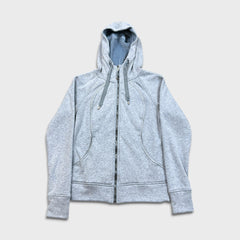 Lululemon Scuba Hoodie Womens Size 8 Blue Plush Sports Full Zip Hooded Sweater