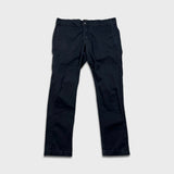Dickies Pants Mens 34x28 Black Skinny Straight Workwear Casual Chino Trousers