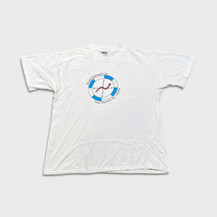 Vintage 90s Mathematics New Visions No Limits T Shirt Mens XL White Novelty Math Tee