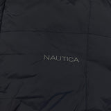Nautica Jacket Mens Large Blue Reversible Fleece Full Zip Heavy Coat Outdoor