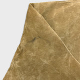 Vintage 90s Suede Jacket Mens Medium Beige Full Zip Outdoor Italian Bomber